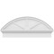 Ekena Millwork Segment Arch 3 Spoke Architectural Grade PVC Combination Pediment, 38"W x 16-3/8"H x 2-3/4"P PEDPC038X165SEG03 - alternate 3